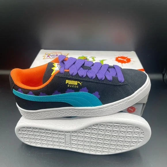 Puma Sneakers in Black with Purple and Blue - Picture 7 of 8